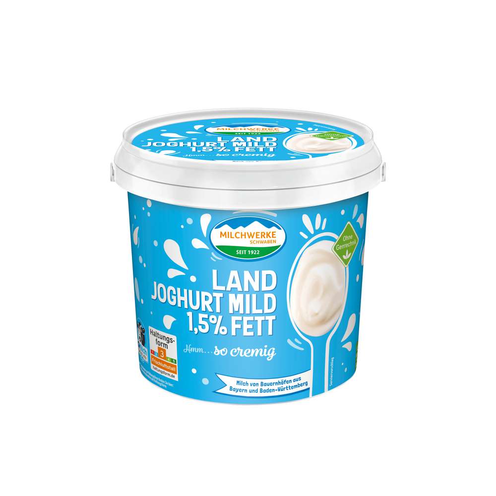 Produktabbildung Milchwerke Schwaben Landjoghurt mild 1,5% Fett