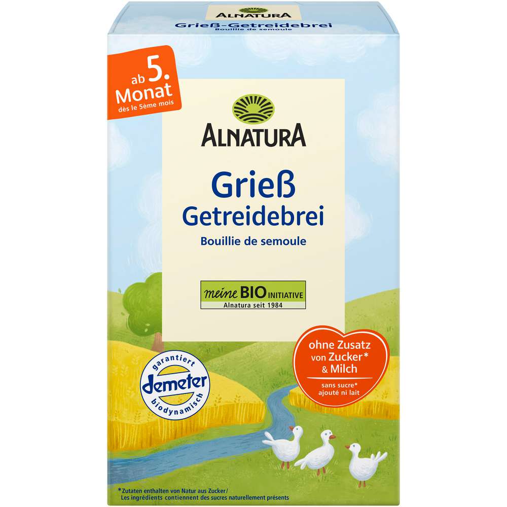 Produktabbildung Alnatura Bio Grieß-Getreidebrei