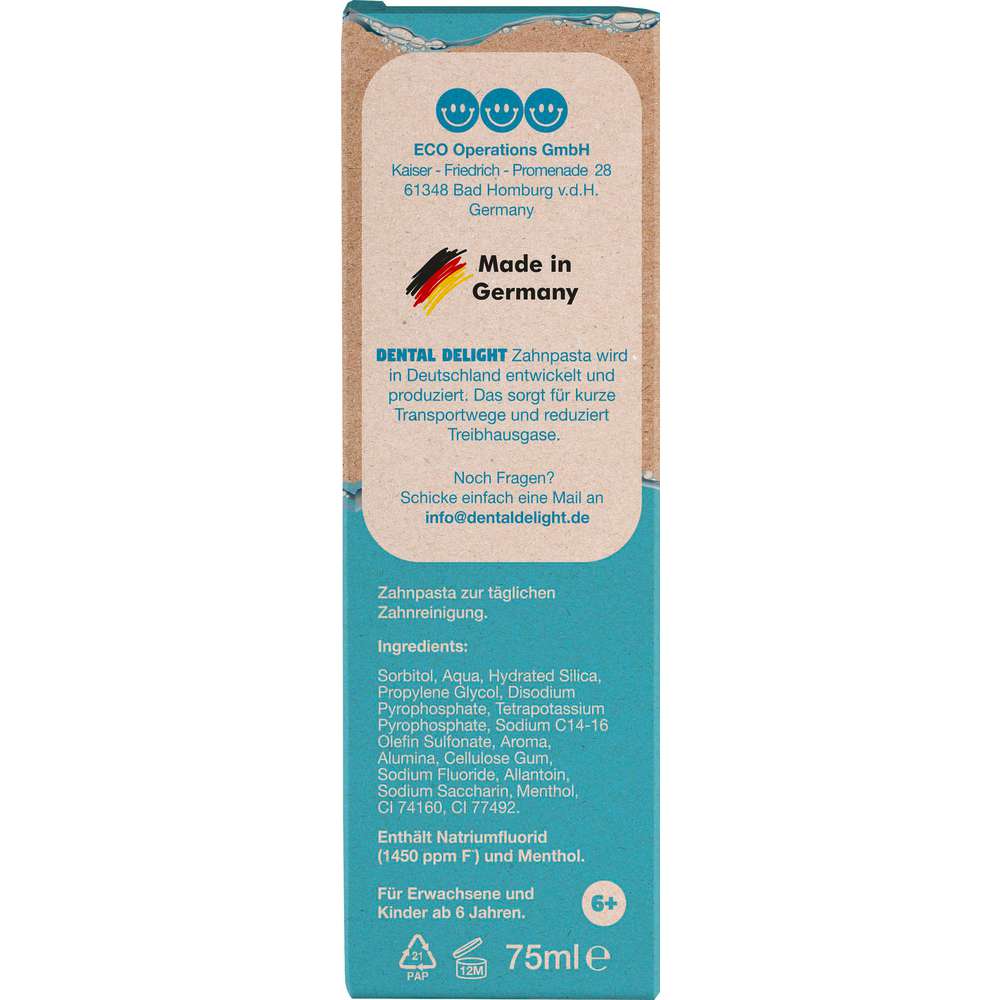 Produktabbildung Dental Delight Zahncreme, Polar Punch, Gletscher-Minze