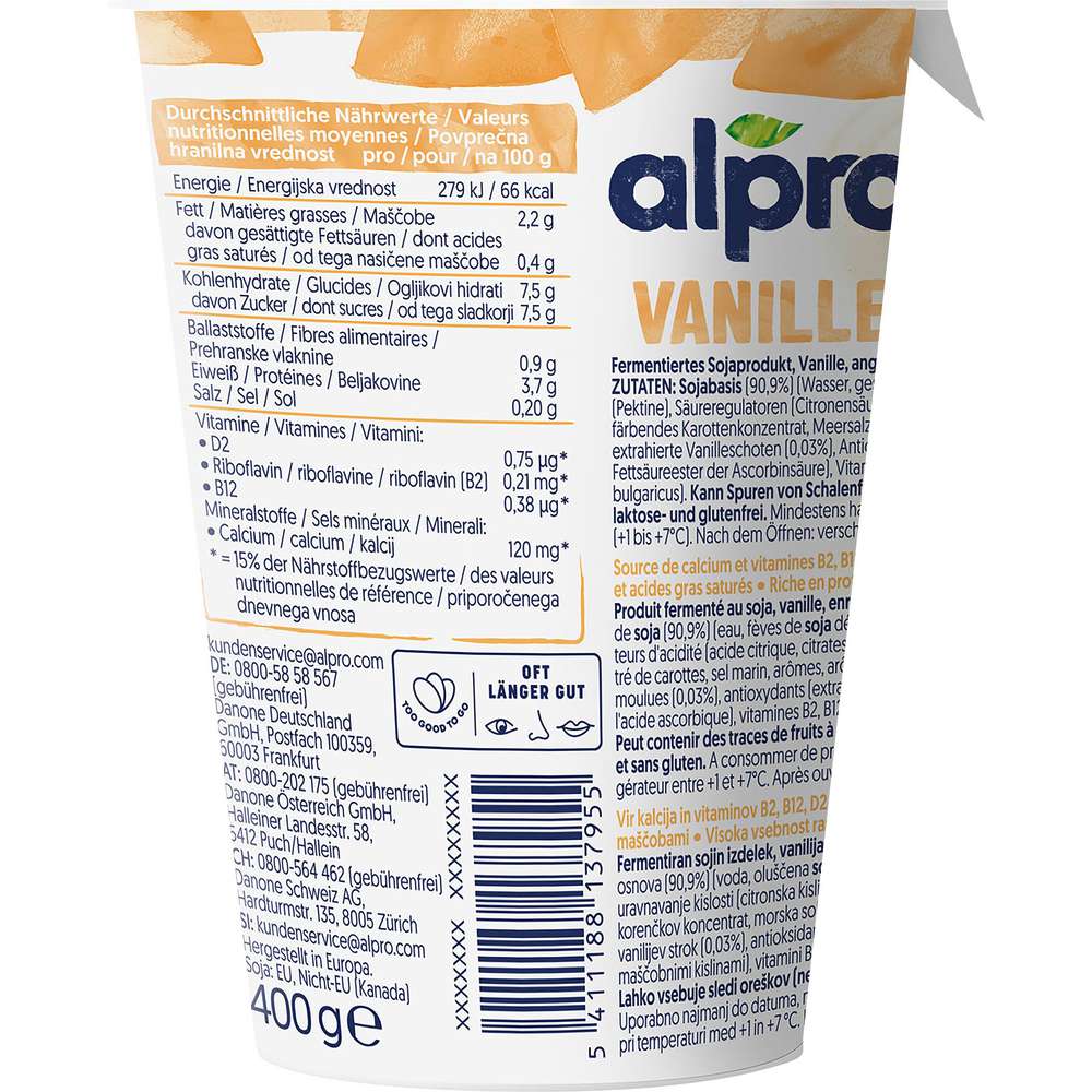 Produktabbildung Alpro Soya-Joghurtalternative, Vanille
