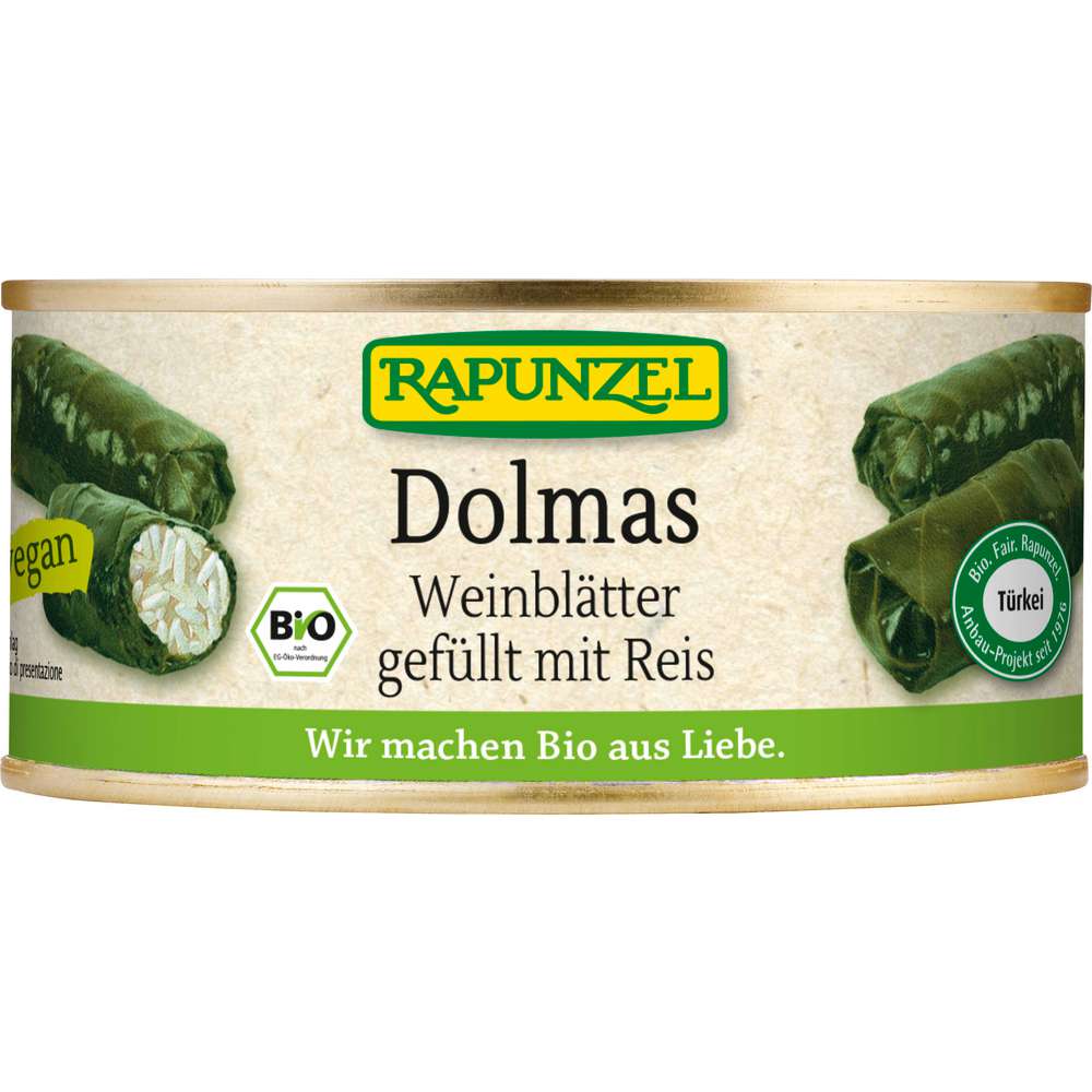 Produktabbildung Rapunzel Dolmas Weinblätter mit Reis