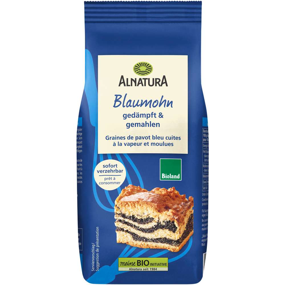 Produktabbildung Alnatura Bio Blaumohn gedämpft & gemahlen