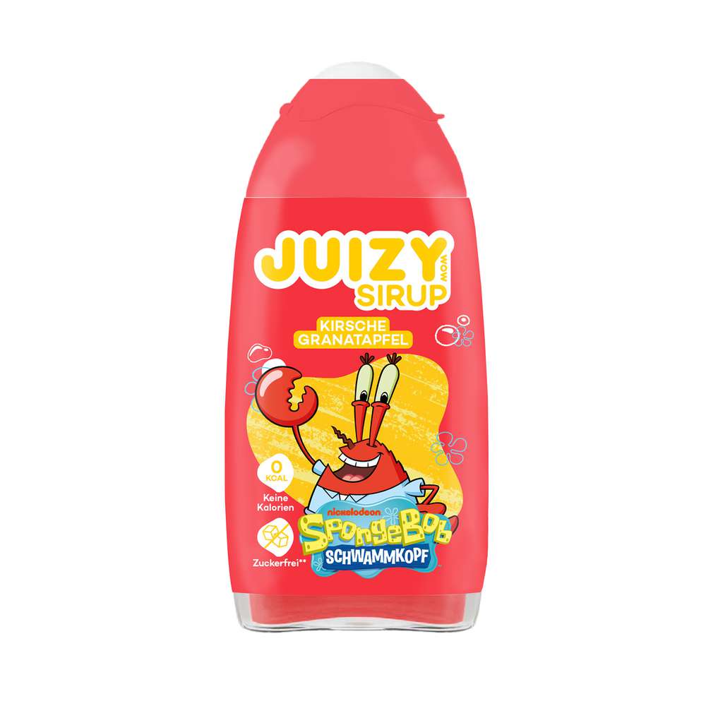 Produktabbildung Juizy Wow Sirup Spongebob, Kirsche-Granatapfel