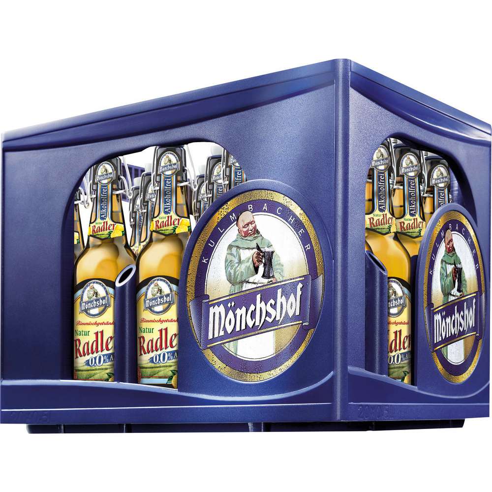Produktabbildung Mönchshof Natur-Radler, alkoholfrei (20x 0,500 Liter)