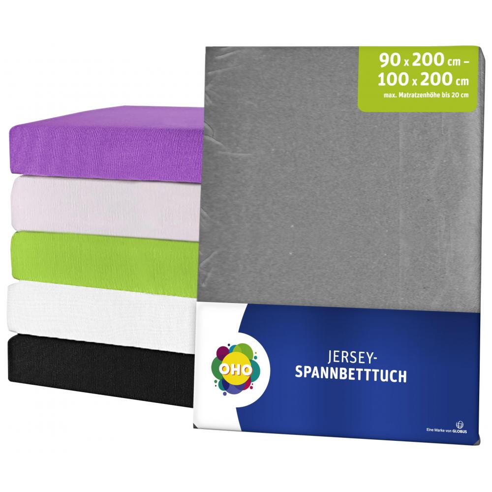 Produktabbildung keine Marke OHO Jersey-Spannbetttuch, je Artikel