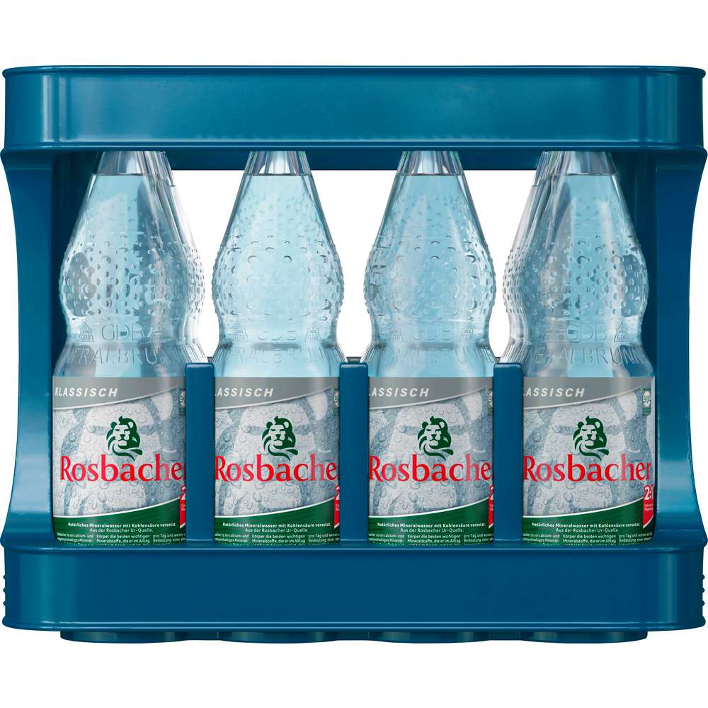 Produktabbildung Rosbacher Mineralwasser, Klassik (12x 1,000 Liter)