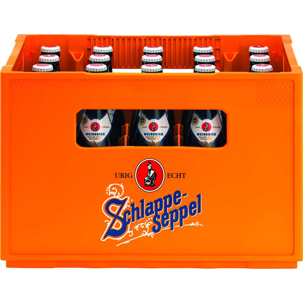 Produktabbildung Schlappeseppel Weißbier 5,5% (20x 0,500 Liter)