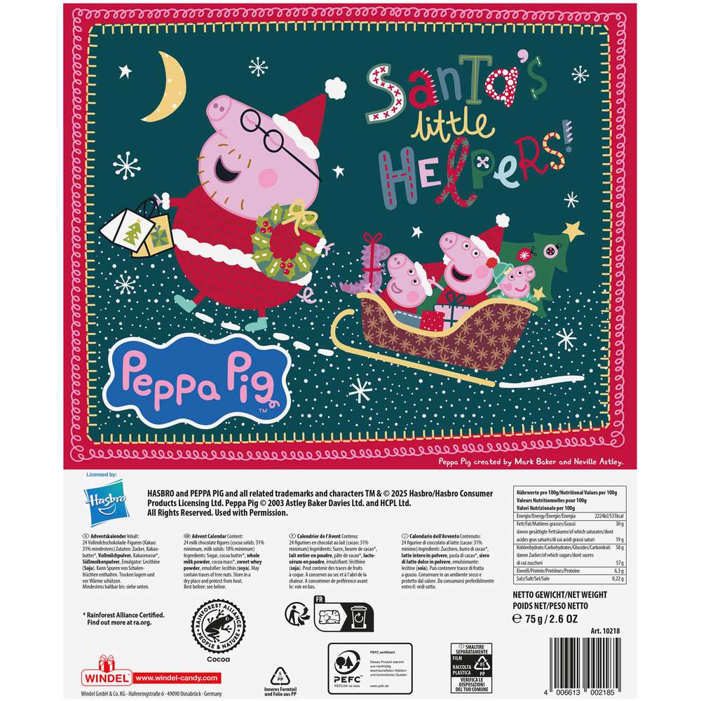 Produktabbildung Peppa Pig Adventskalender HooRay it's Christmas!