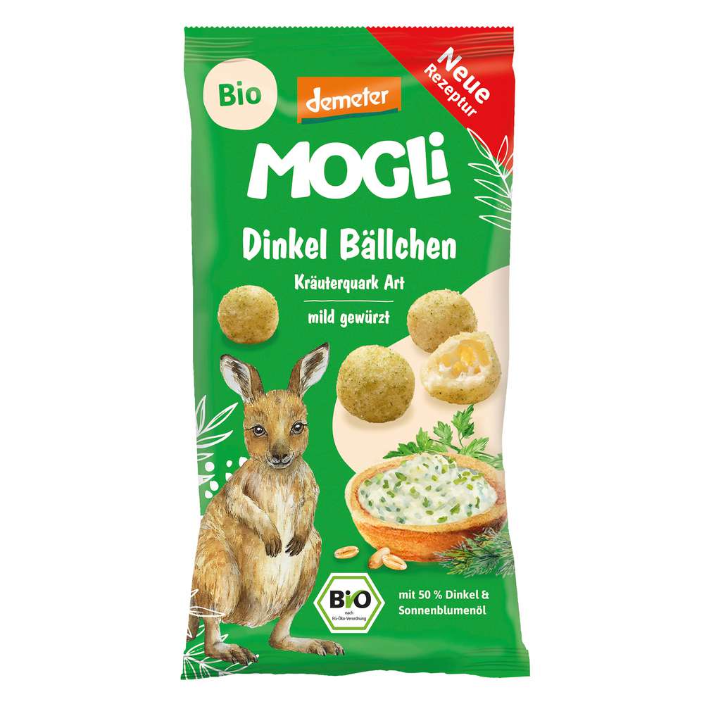 Produktabbildung MOGLi Dinkelbällchen Kräuterquark