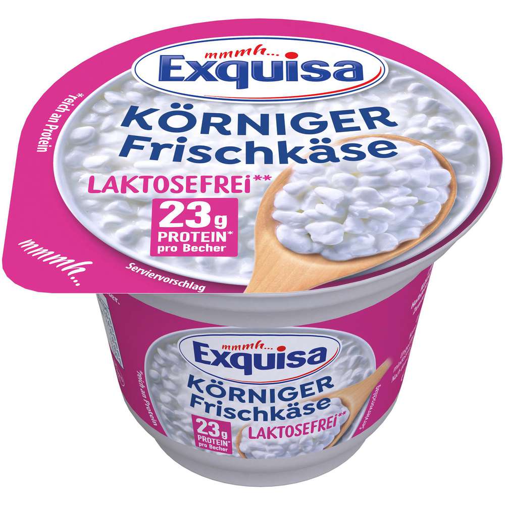 Produktabbildung Exquisa Körniger Frischkäse, laktosefrei