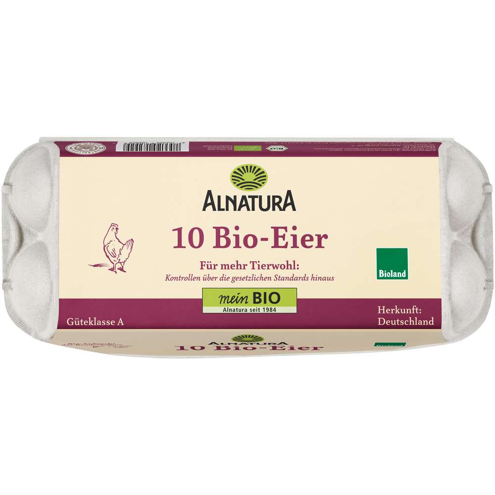 Produktabbildung Alnatura Bio Eier Bruderküken, Gr. M-L