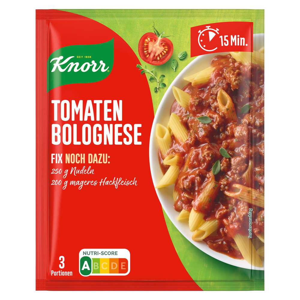 Produktabbildung Knorr Fix-Würzmischung, Tomaten-Bolognese
