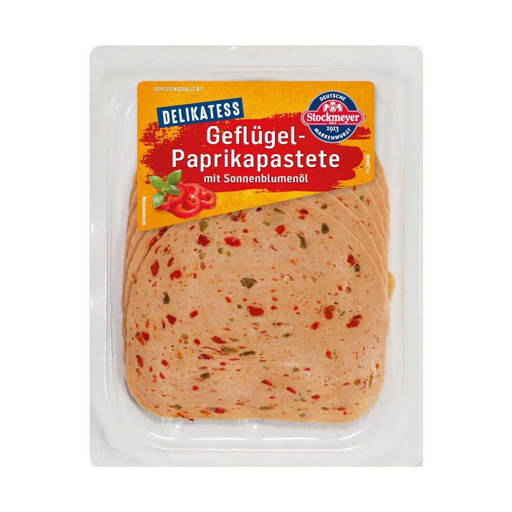 Produktabbildung Stockmeyer Geflügel-Paprikapastete