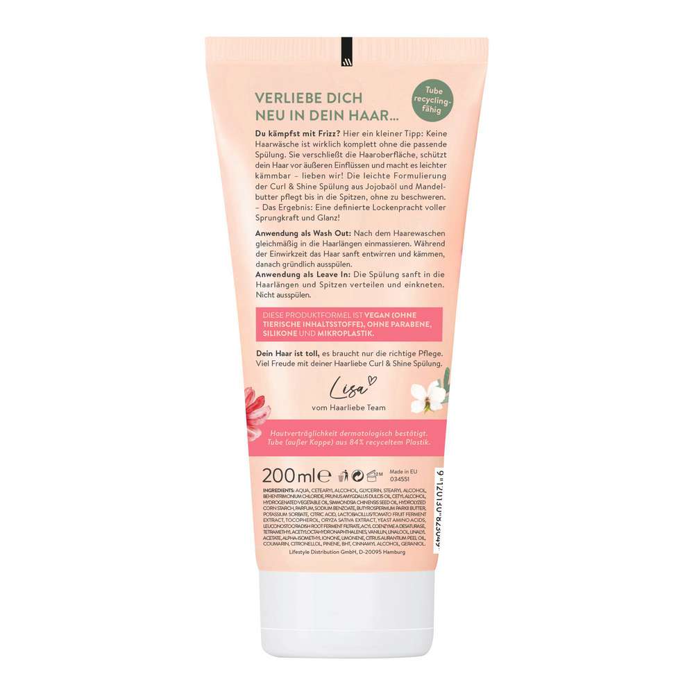 Produktabbildung Haarliebe Spülung 2in1, Curl & Shine