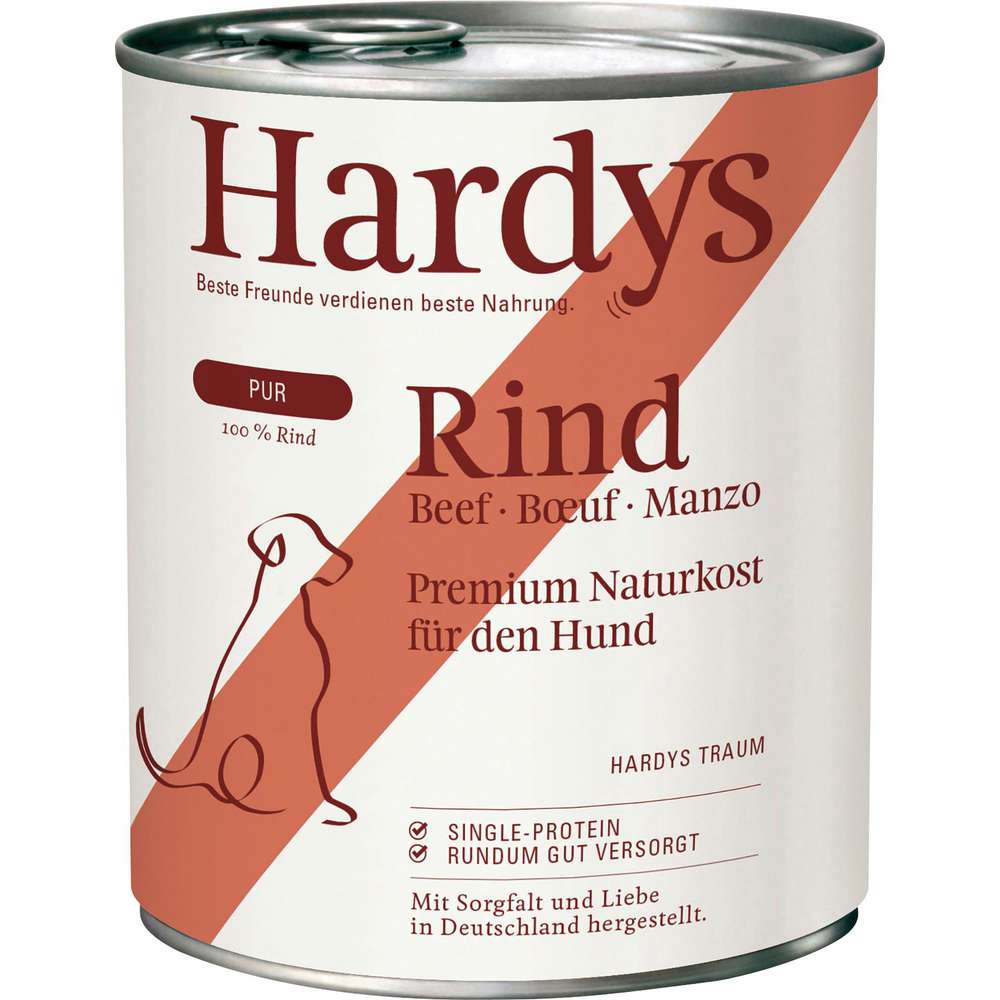 Produktabbildung Hardys Manufaktur Hunde-Nassfutter Pur, Rind