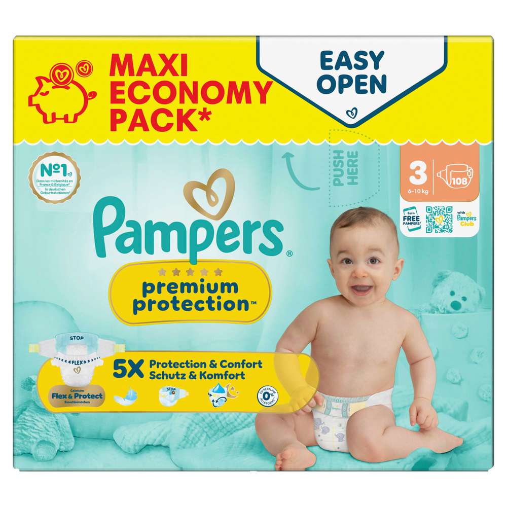 Produktabbildung Pampers Windeln Premium Protection Gr. 3 Midi 6-10 kg