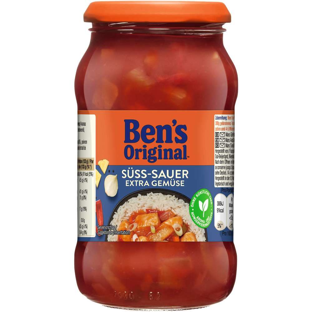 Produktabbildung BEN'S ORIGINAL Soße Süß-Sauer, Gemüse