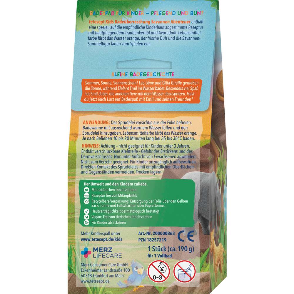 Produktabbildung tetesept Kinder-Badespaß, Savannen Abenteuer
