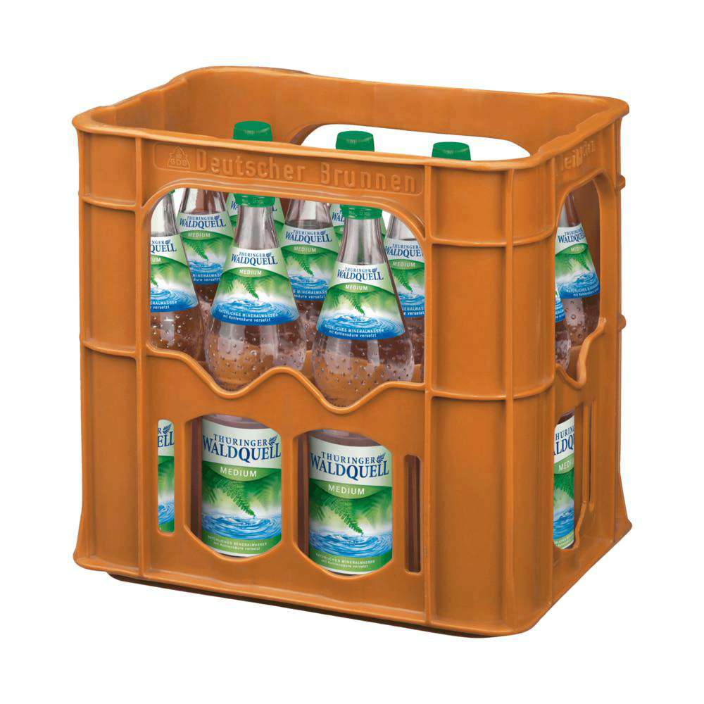 Produktabbildung Thüringer Waldquell Mineralwasser, Medium (12x 0,700 Liter)