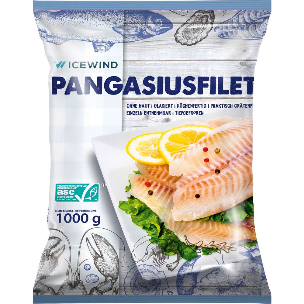 Produktabbildung Icewind Pangasiusfilets, tiefgekühlt