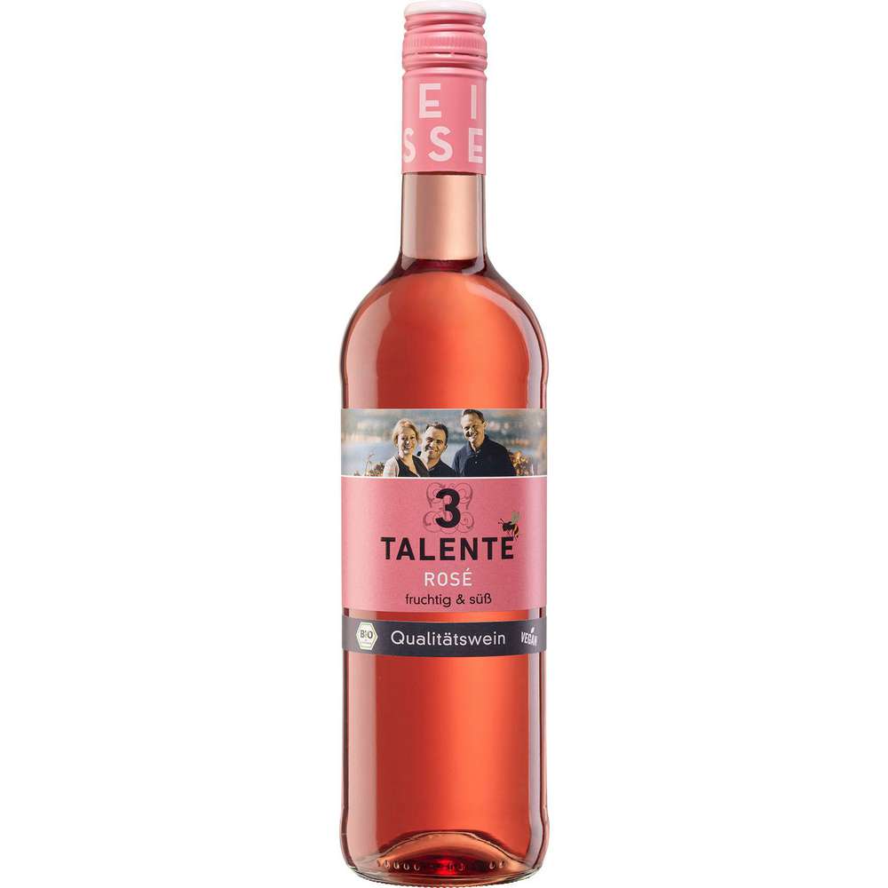 Produktabbildung 3 Talente Bio Rosé, und fruchtig süß, Roséwein