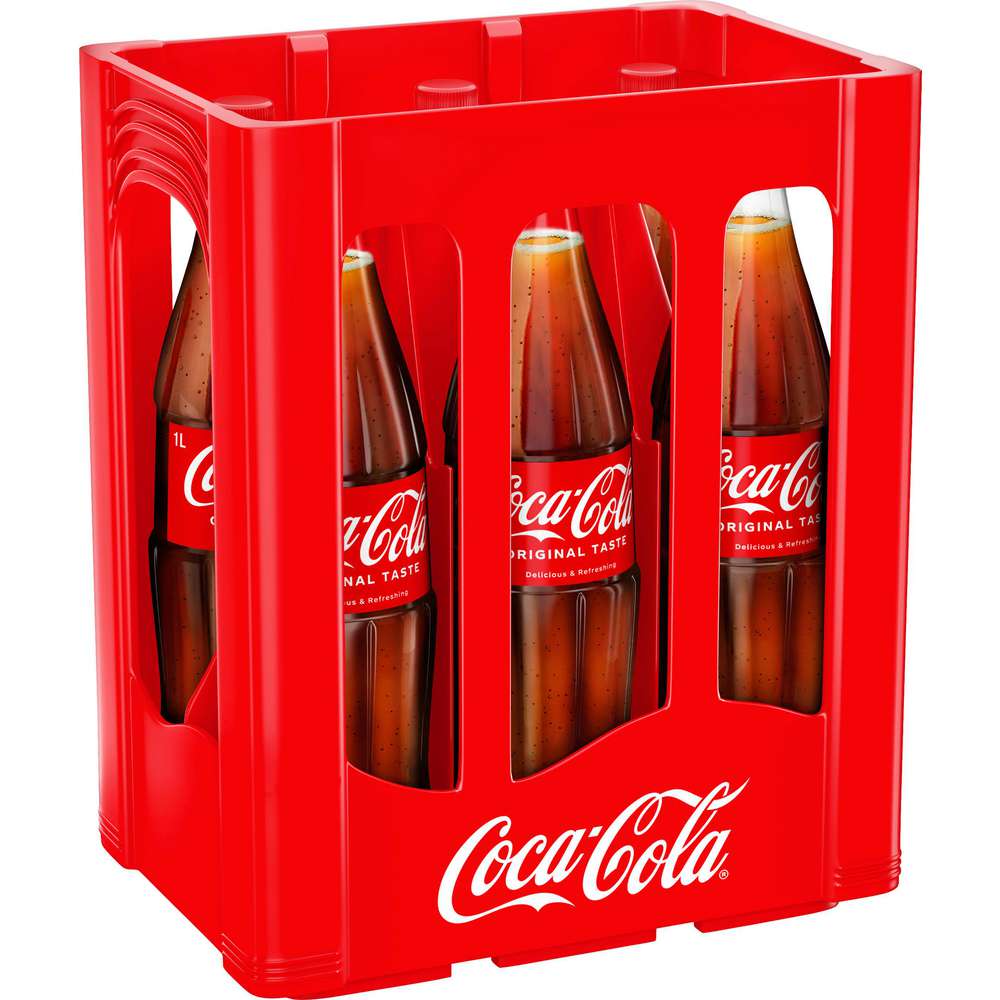 Produktabbildung Coca Cola Cola, original (6x 1,000 Liter)