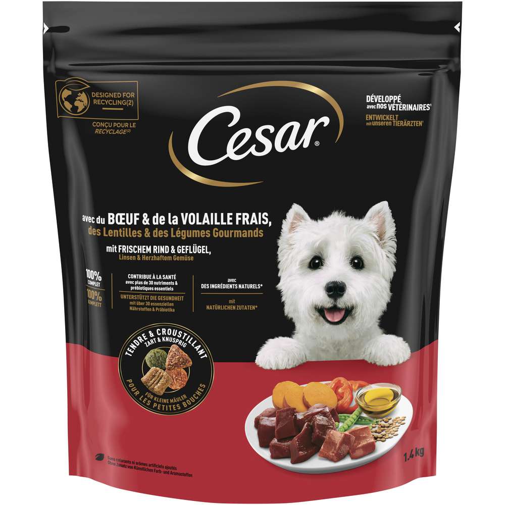 Produktabbildung Cesar Hunde-Trockenfutter, Rind/Geflügel