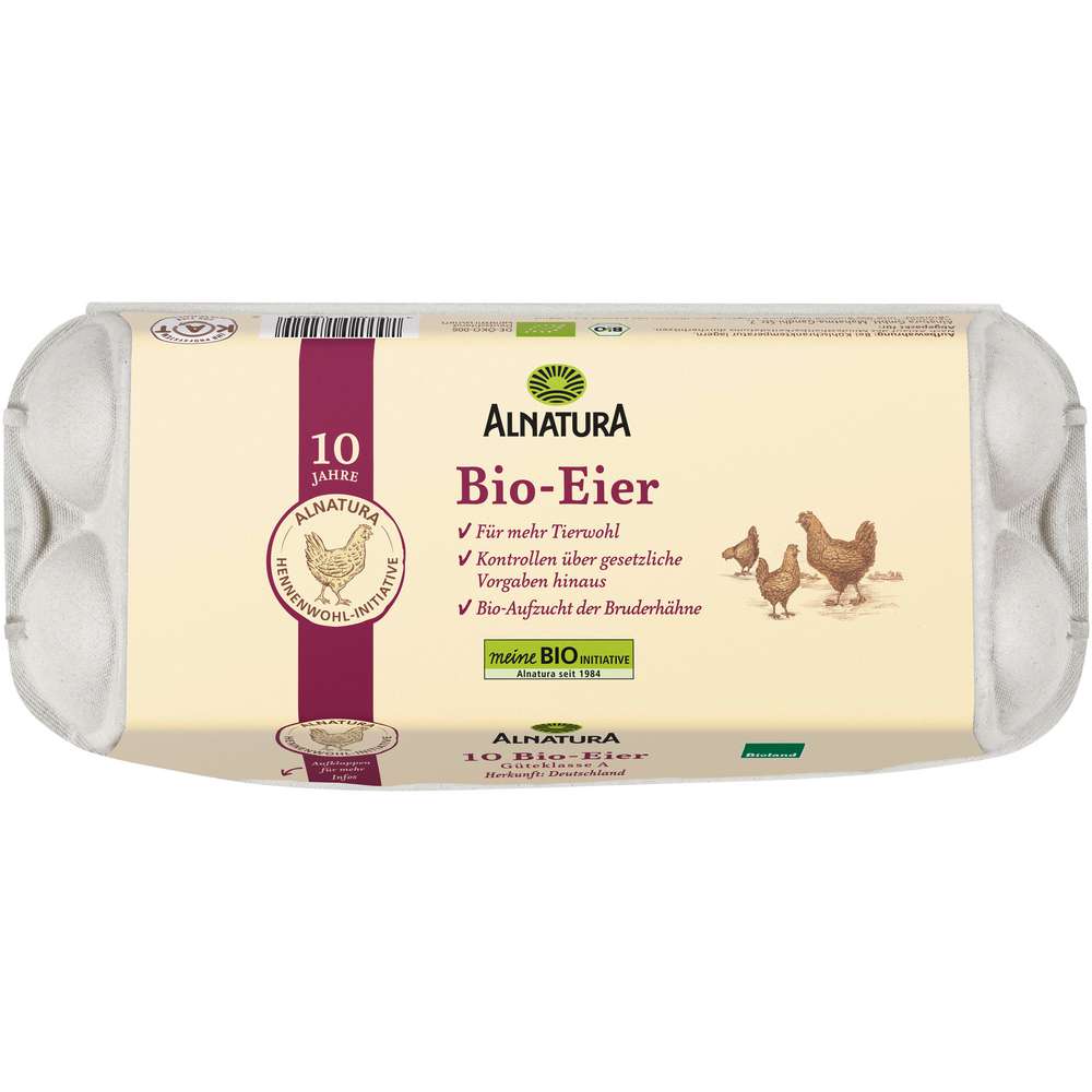 Produktabbildung Alnatura Bio Eier Bruderküken, Gr. M-L