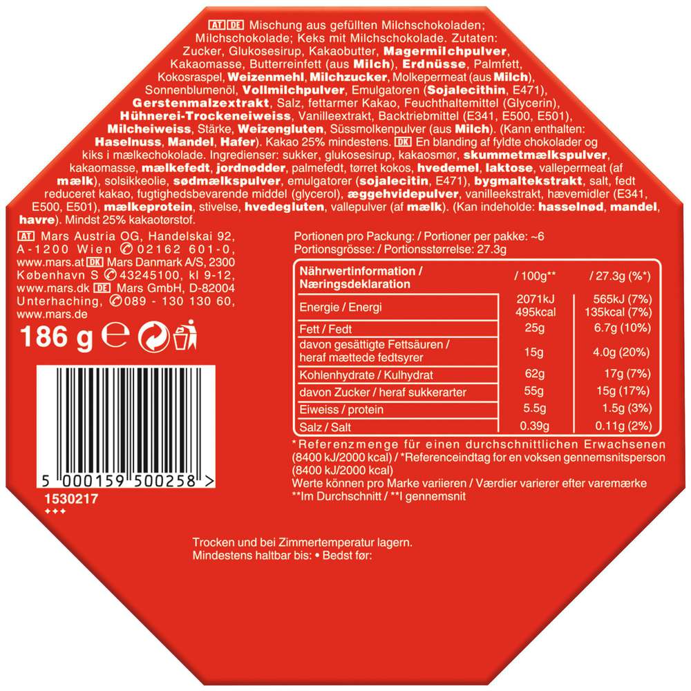 Produktabbildung Celebrations Mini-Schokoriegel Mix