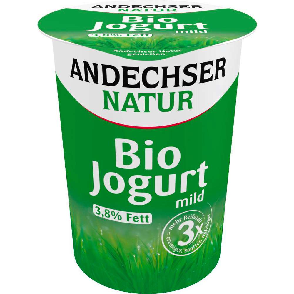 Produktabbildung Andechser Bio Jogurt mild 3,7% Fett, natur