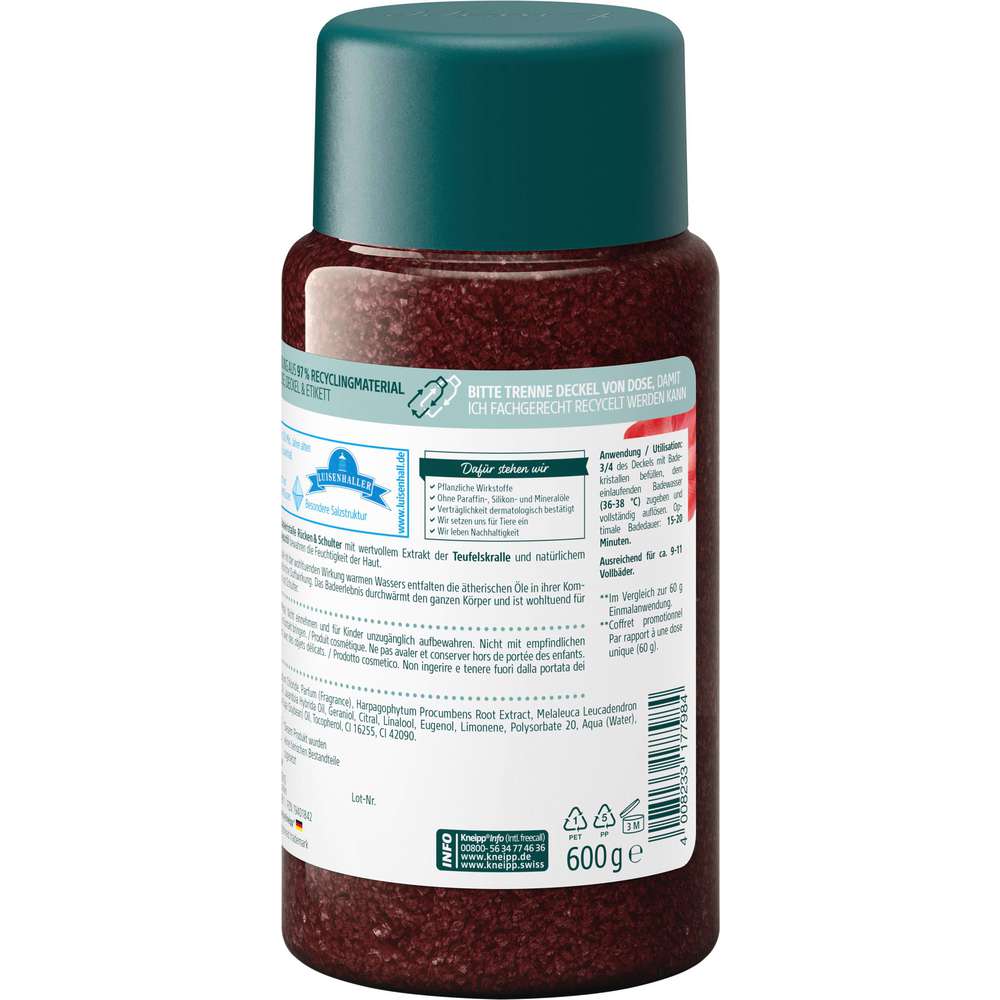 Produktabbildung Kneipp Badekristalle Rücken & Schulter, Teufelskralle