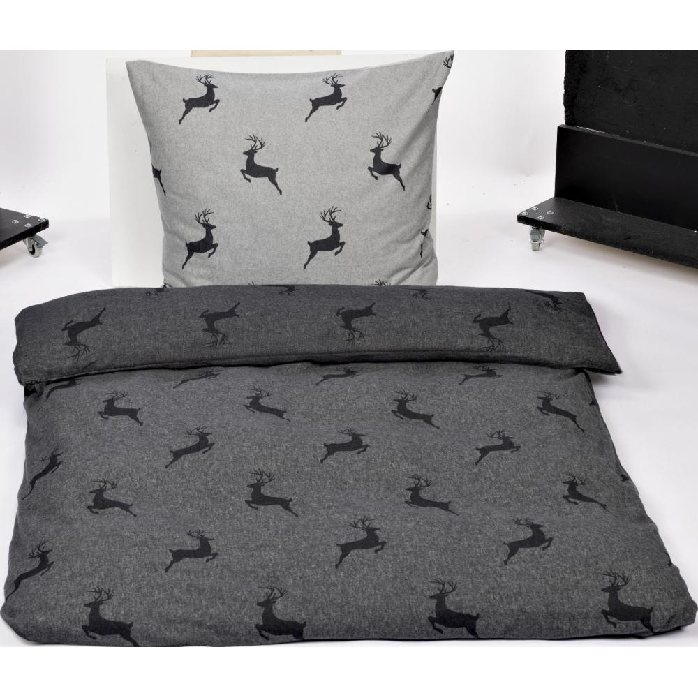 Produktabbildung keine Marke Flanell-Bettwäsche, je Garnitur