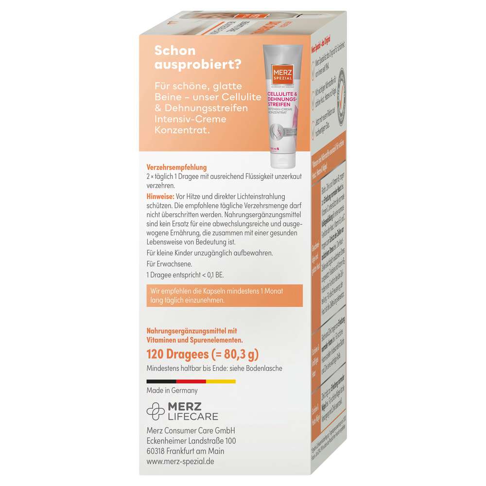 Produktabbildung Merz Spezial Dragees Haut, Haare, Nägel