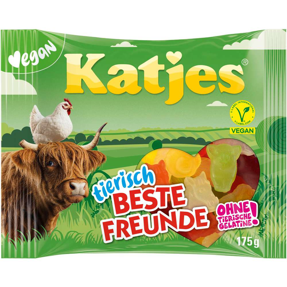 Produktabbildung Katjes Fruchtgummi Tierisch beste Freunde, Vegan