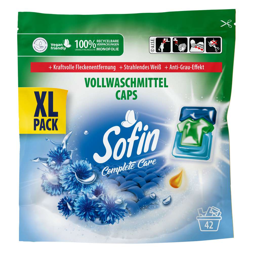 Produktabbildung Sofin Voll-Waschmittel Caps, Complete Care