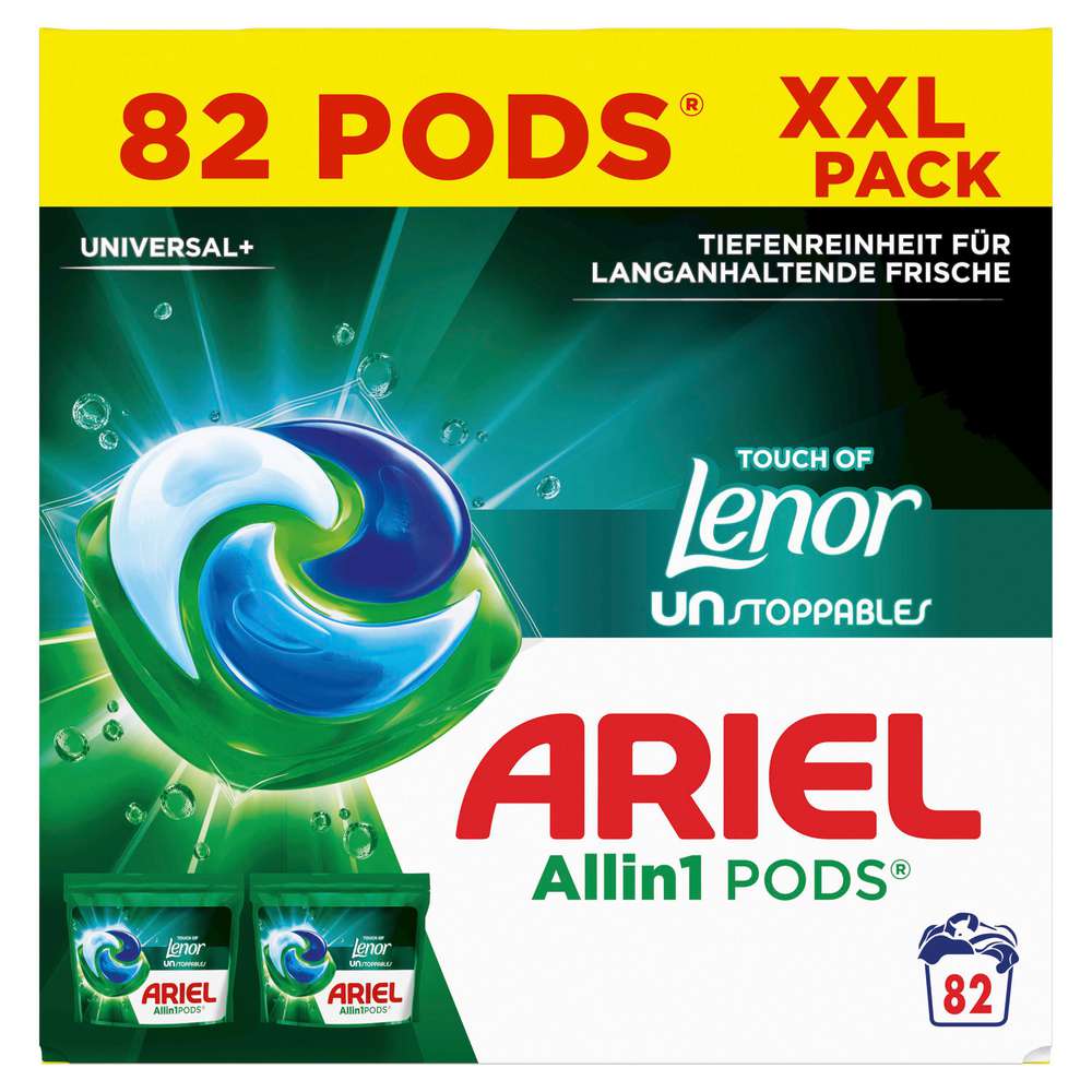 Produktabbildung Ariel Universal-Waschmittel, Pods, Touch of Lenor Unstoppables