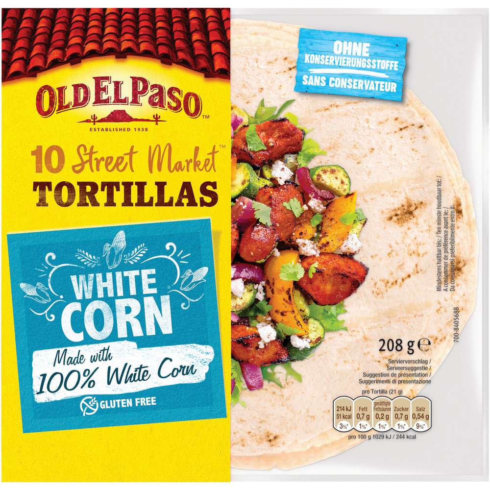 Produktabbildung Old el Paso Tortillas White Corn