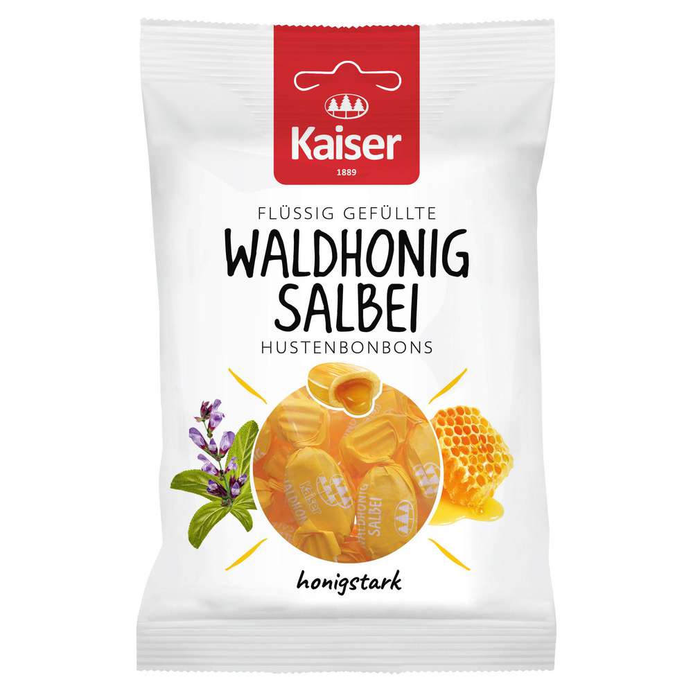 Produktabbildung Kaiser Hustenbonbons Waldhonig Salbei