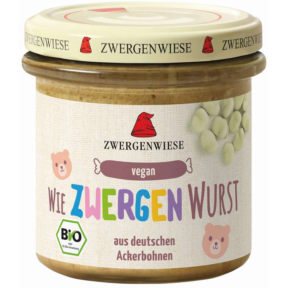 Produktabbildung Zwergenwiesen Bio Wurstersatz Vegan, aus Ackerbohnen