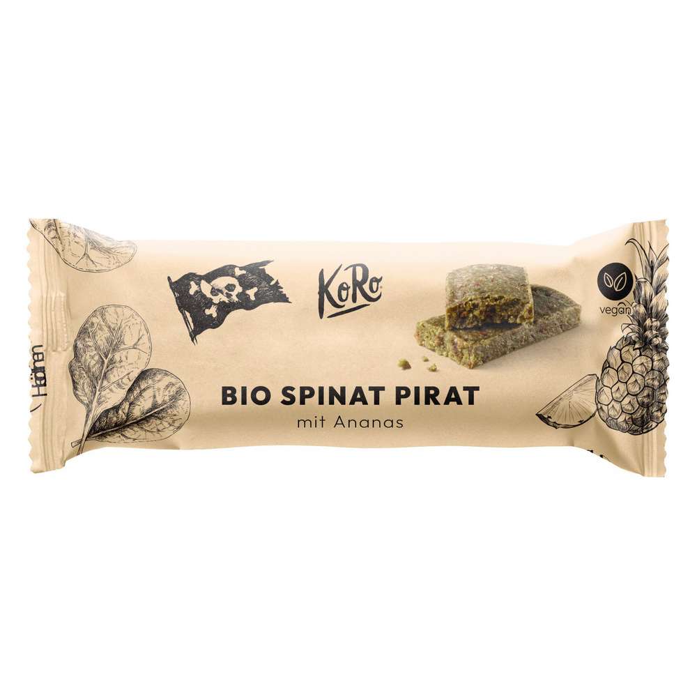 Produktabbildung KoRo Protein-Riegel, Bio Spinat Pirat