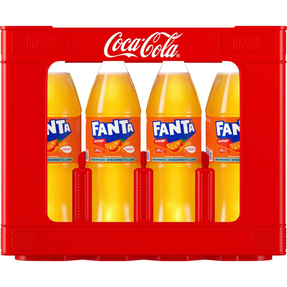 Produktabbildung Fanta Orangen Limonade (12x 1,000 Liter)