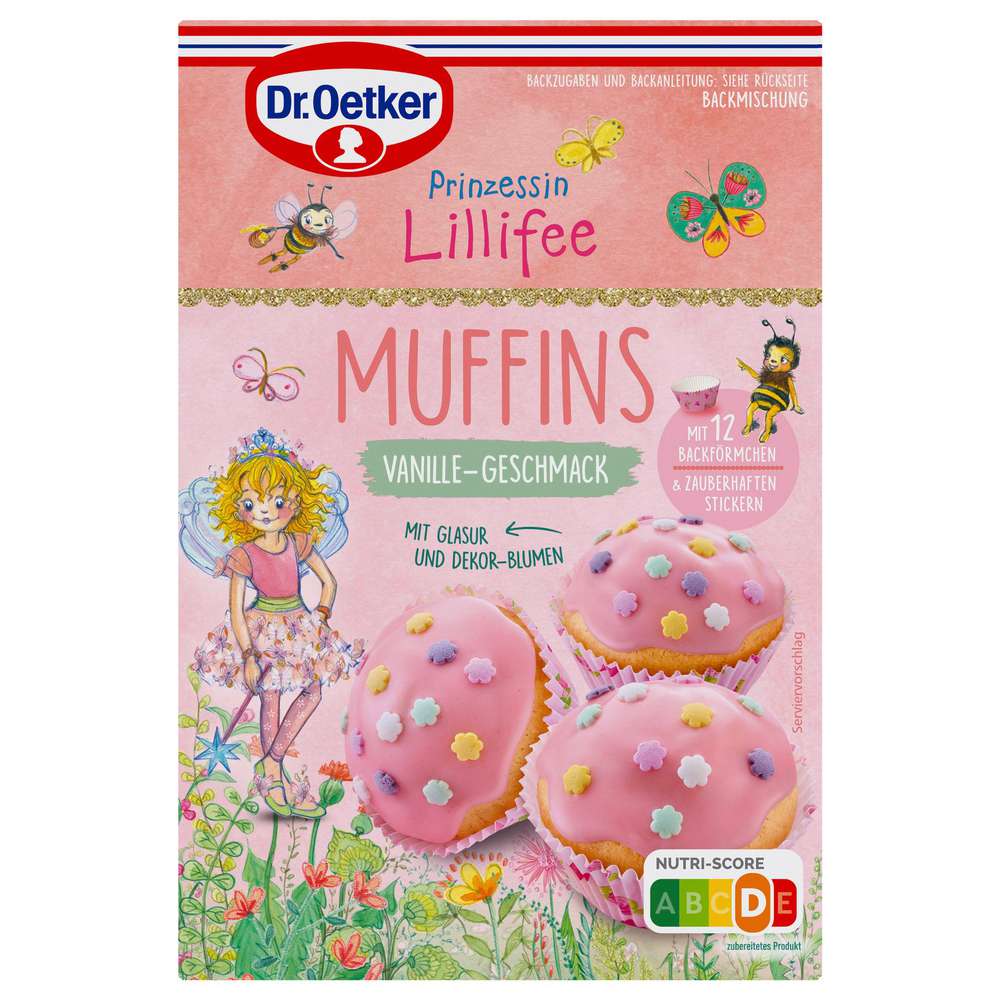 Produktabbildung Dr. Oetker Backmischung Kindermuffins, Lillifee