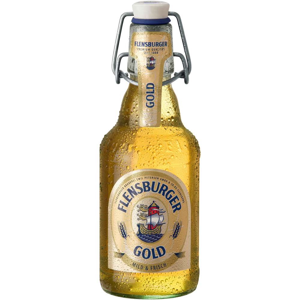 Produktabbildung Flensburger Gold Bier 4,8%