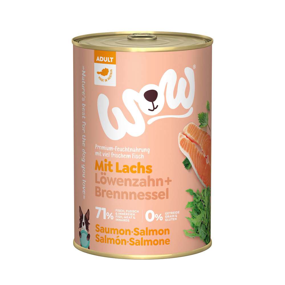 Produktabbildung WoW Hunde-Nassfutter, Lachs