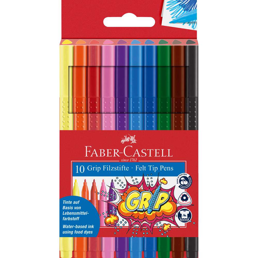 Produktabbildung Faber-Castell Fasermaler Grip Colour Maker, 10er