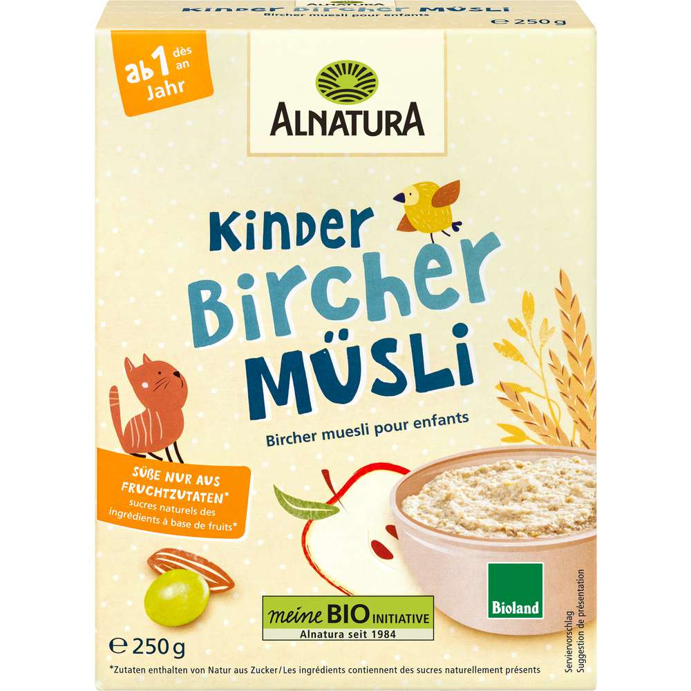 Produktabbildung Alnatura Bio Bircher-Müsli Kinder, leicht zu kauen