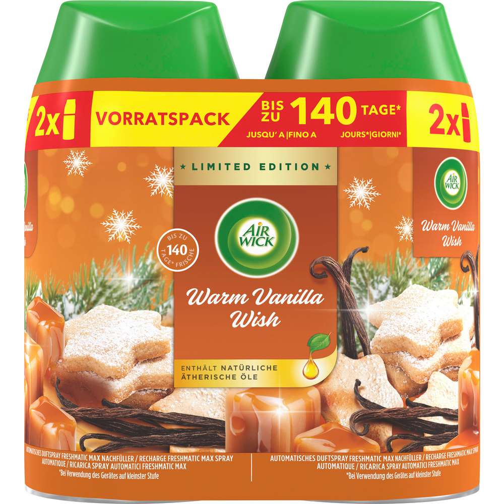 Produktabbildung Air Wick Duftspray Nachfüller Duo, Warm Vanilla Wish