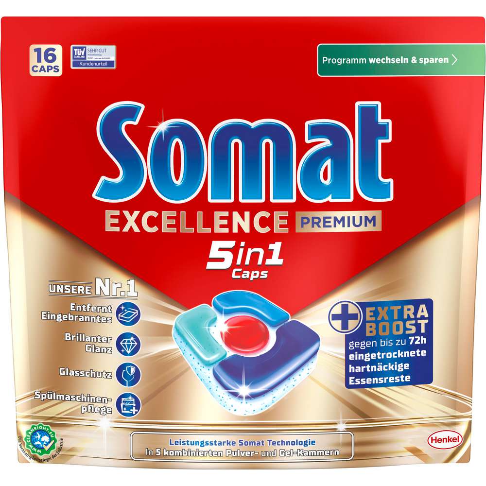 Produktabbildung Somat Spülmaschinen-Caps 5in1, Excellence Premium