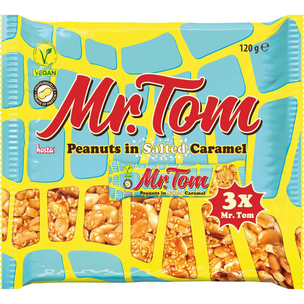 Produktabbildung Mr. Tom Erdnuss Riegel Salted Caramel