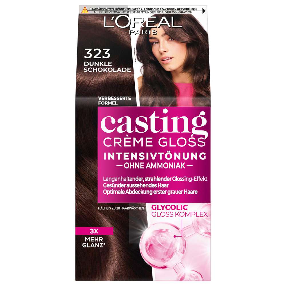 Produktabbildung L'Oreal Paris Haarfarbe Casting Creme Gloss, 323 dunkle Schokolade